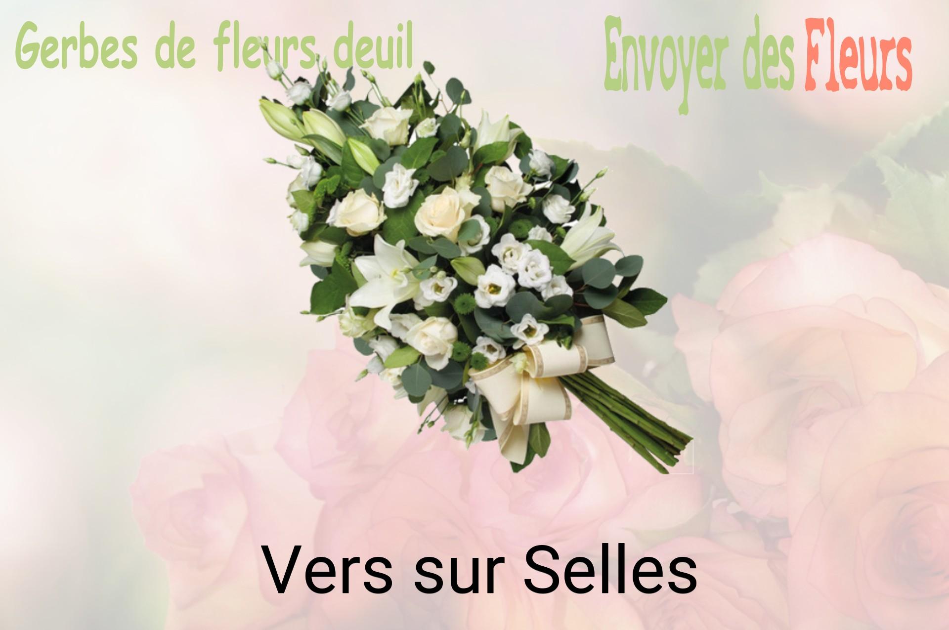 Gerbe de fleurs de deuil livrée à Vers-sur-Selles